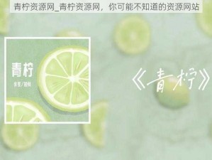 青柠资源网_青柠资源网，你可能不知道的资源网站