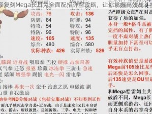 口袋妖怪复刻Mega长耳兔全面配招详解攻略，让你掌握高效战斗技能组合