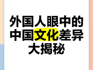 探索外国人与中国人的文化差异(探索外国人与中国人文化差异的方法有哪些？)