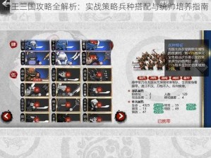 帝王三国攻略全解析：实战策略兵种搭配与统帅培养指南