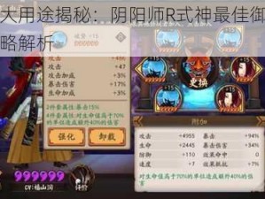 狗粮大用途揭秘：阴阳师R式神最佳御魂搭配策略解析