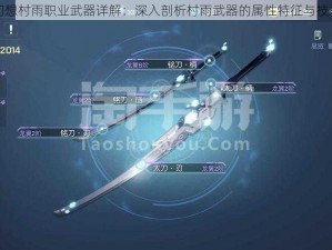 龙族幻想村雨职业武器详解：深入剖析村雨武器的属性特征与技术应用