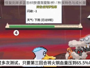 口袋妖怪复刻席多蓝恩种族值深度解析：种族特色与成长潜力探讨