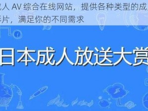 成人 AV 综合在线网站，提供各种类型的成人影片，满足你的不同需求