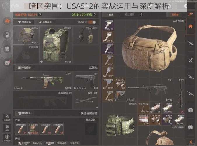 暗区突围：USAS12的实战运用与深度解析