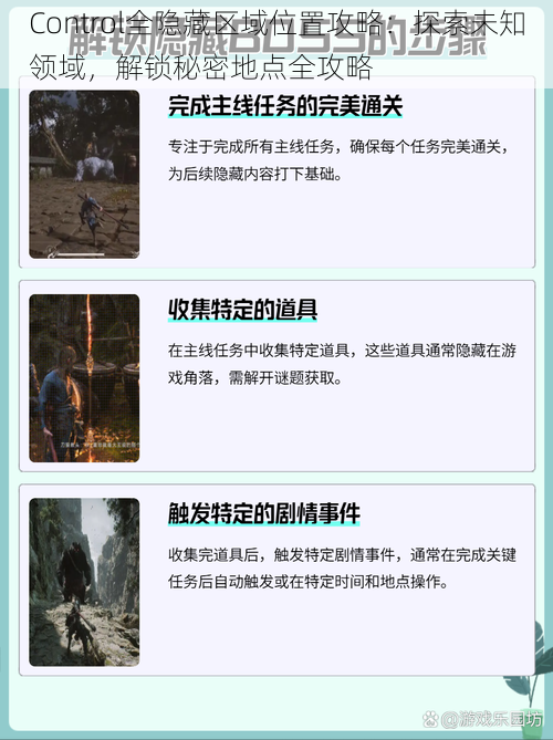 Control全隐藏区域位置攻略：探索未知领域，解锁秘密地点全攻略