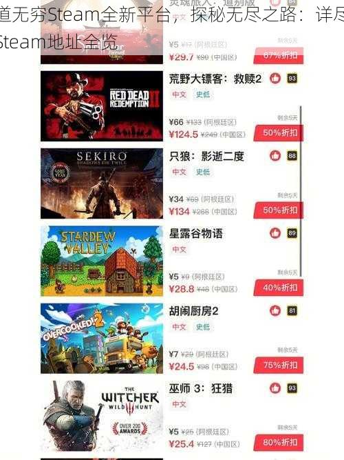 道无穷Steam全新平台，探秘无尽之路：详尽Steam地址全览