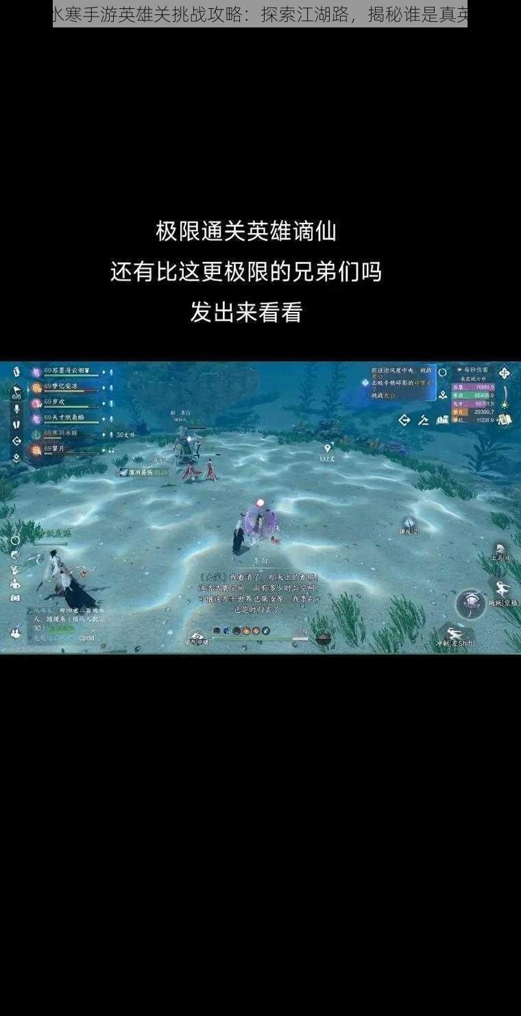 逆水寒手游英雄关挑战攻略：探索江湖路，揭秘谁是真英雄