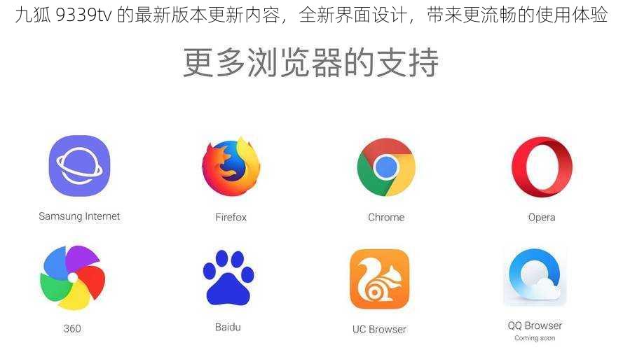 九狐 9339tv 的最新版本更新内容，全新界面设计，带来更流畅的使用体验