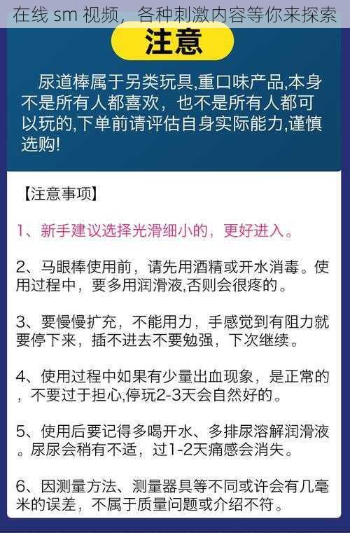 在线 sm 视频，各种刺激内容等你来探索