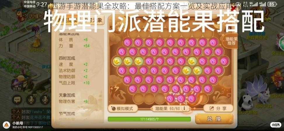 梦幻西游手游潜能果全攻略：最佳搭配方案一览及实战应用解析