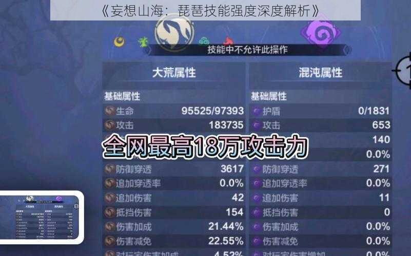 《妄想山海：琵琶技能强度深度解析》