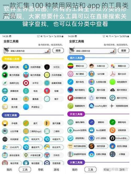 一款汇集 100 种禁用网站和 app 的工具类产品