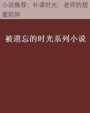 小说推荐：补课时光：老师的甜蜜陷阱