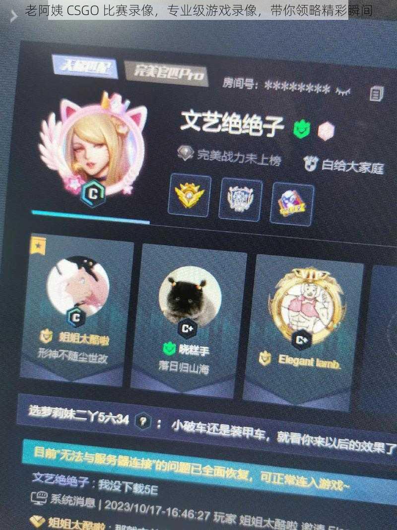 老阿姨 CSGO 比赛录像，专业级游戏录像，带你领略精彩瞬间