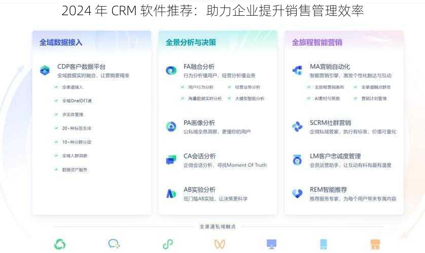 2024 年 CRM 软件推荐：助力企业提升销售管理效率