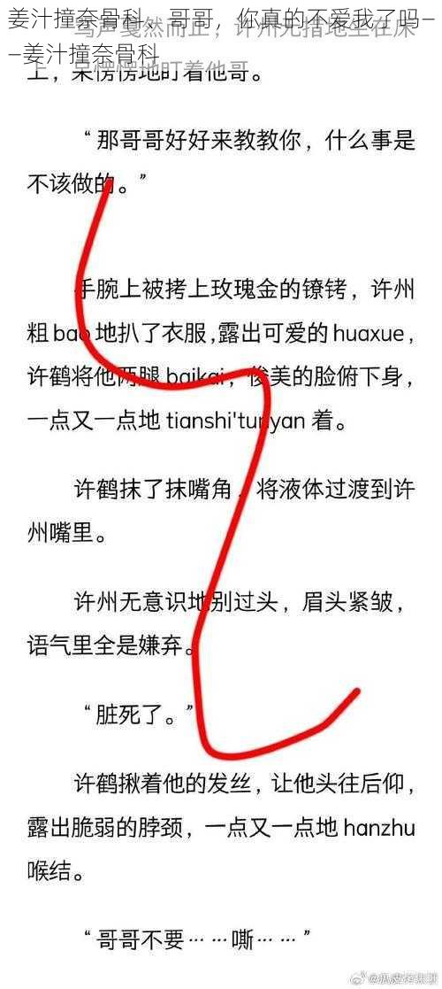 姜汁撞奈骨科、哥哥，你真的不爱我了吗——姜汁撞奈骨科