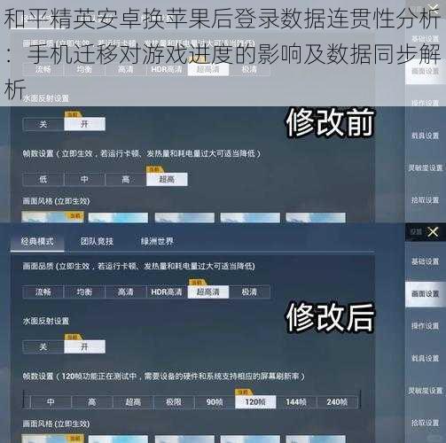 和平精英安卓换苹果后登录数据连贯性分析：手机迁移对游戏进度的影响及数据同步解析