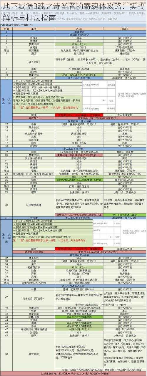 地下城堡3魂之诗圣者的寄魂体攻略：实战解析与打法指南