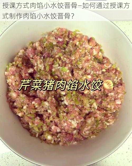 授课方式肉馅小水饺晋骨—如何通过授课方式制作肉馅小水饺晋骨？