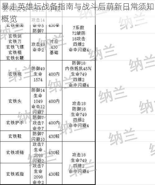 暴走英雄坛战备指南与战斗后萌新日常须知概览