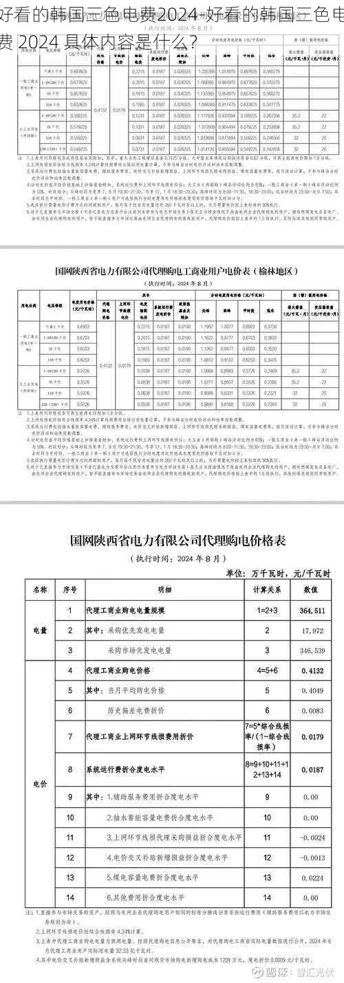 好看的韩国三色电费2024-好看的韩国三色电费 2024 具体内容是什么？