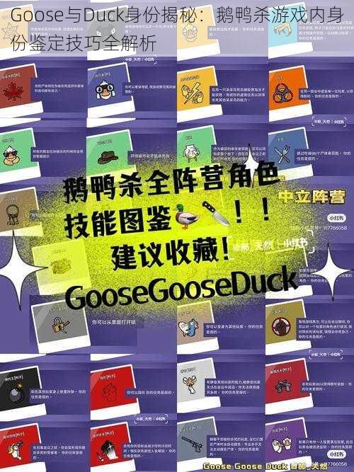 Goose与Duck身份揭秘：鹅鸭杀游戏内身份鉴定技巧全解析