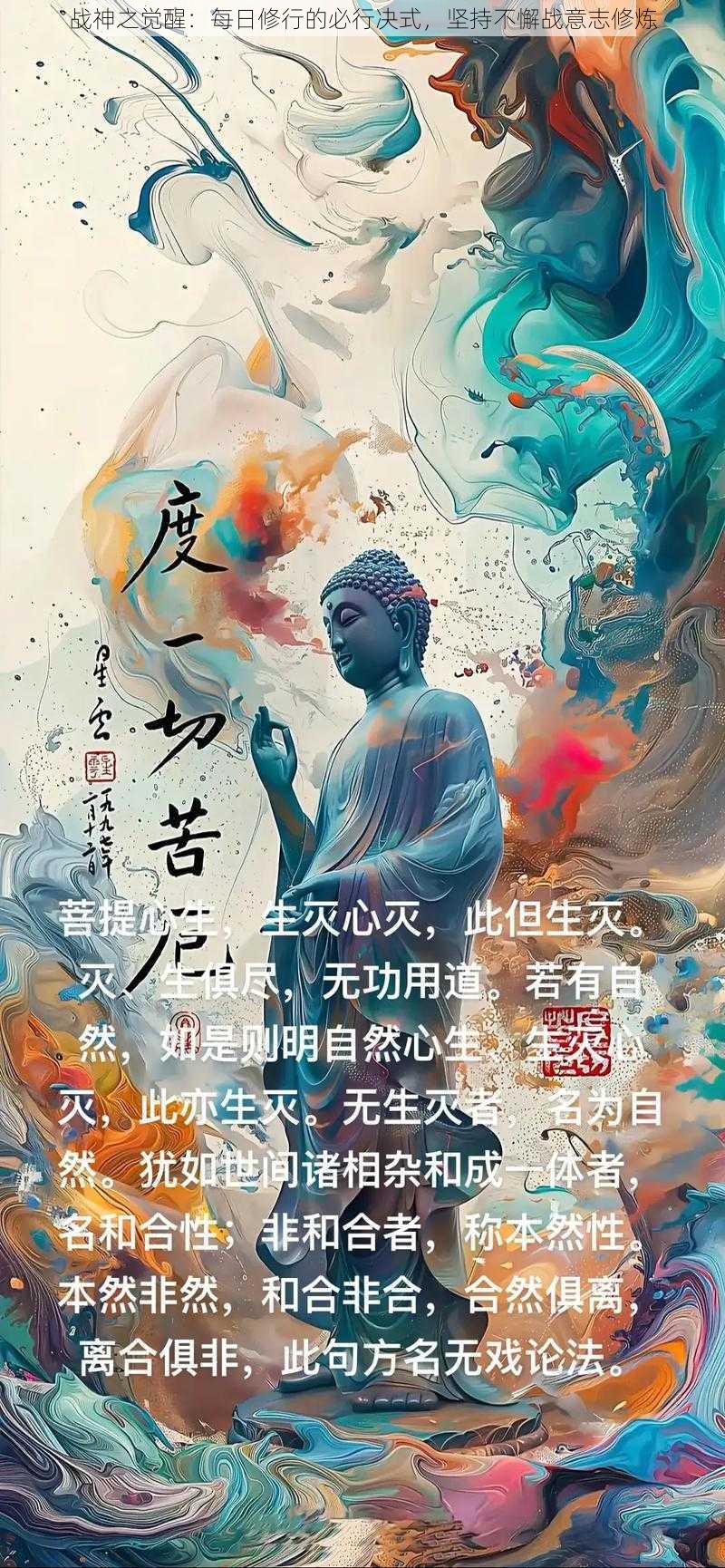 战神之觉醒：每日修行的必行决式，坚持不懈战意志修炼