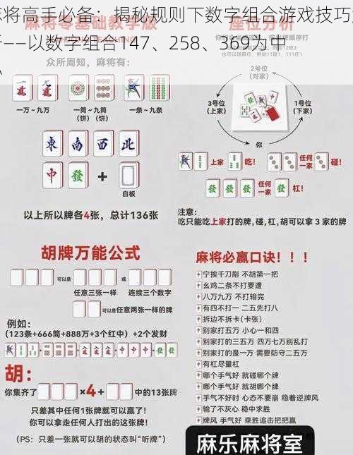 麻将高手必备：揭秘规则下数字组合游戏技巧解析——以数字组合147、258、369为中心