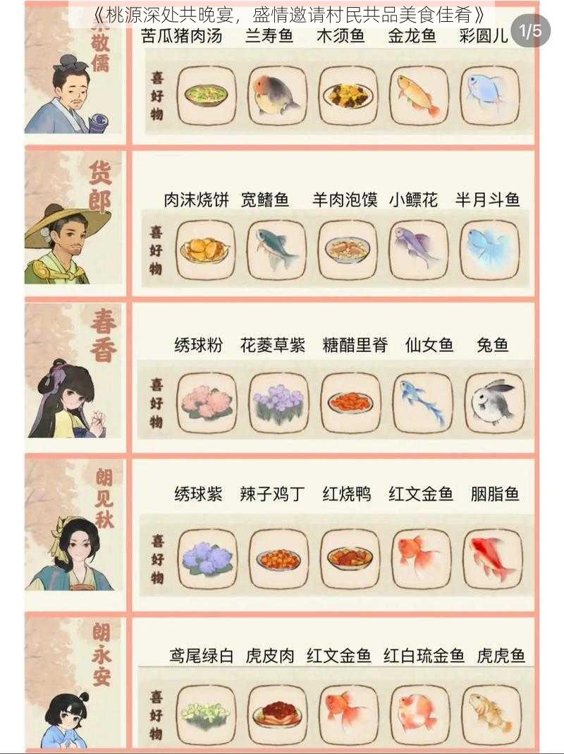 《桃源深处共晚宴，盛情邀请村民共品美食佳肴》