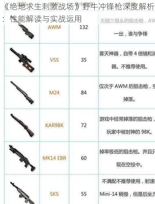 《绝地求生刺激战场》野牛冲锋枪深度解析：性能解读与实战运用
