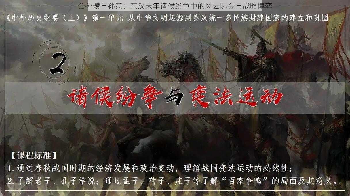 公孙瓒与孙策：东汉末年诸侯纷争中的风云际会与战略博弈