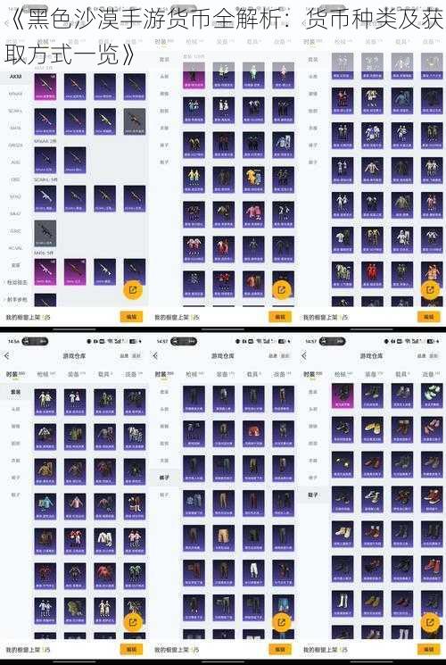 《黑色沙漠手游货币全解析：货币种类及获取方式一览》