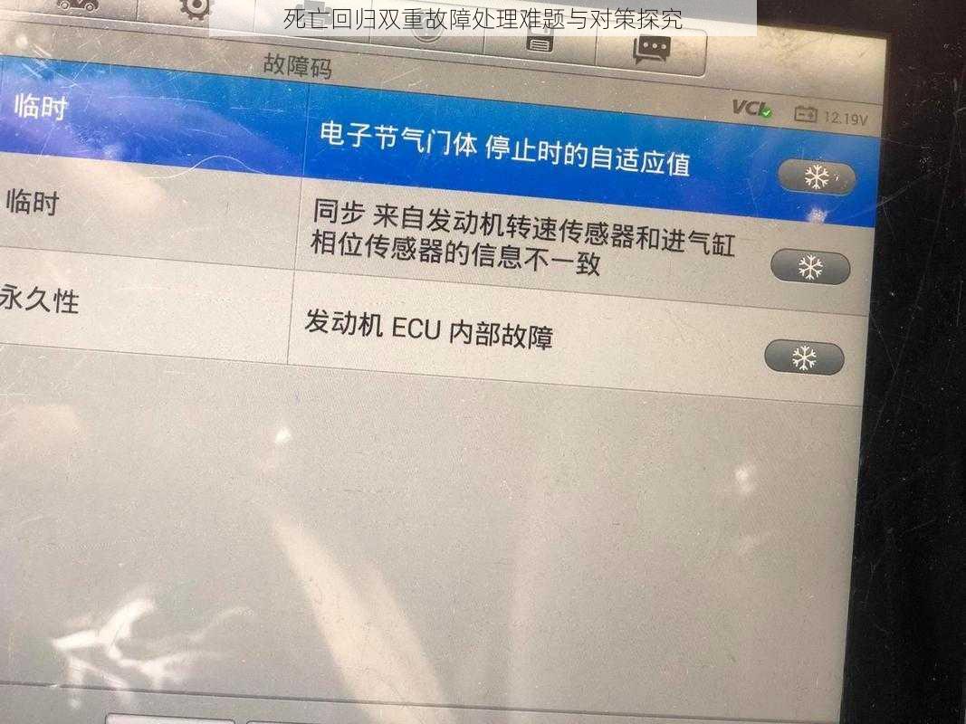 死亡回归双重故障处理难题与对策探究